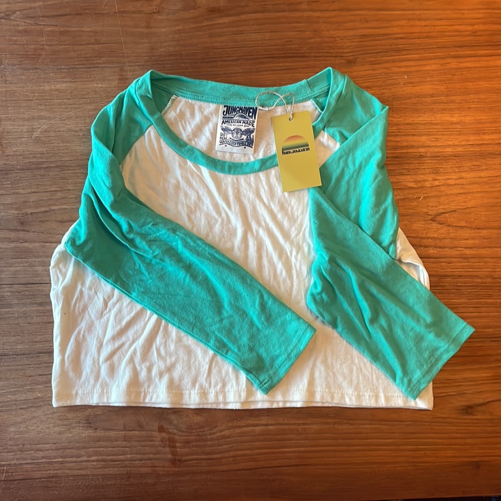 Jungmaven Cropped Baseball Tee